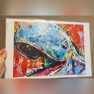Oklahoma Blue Whale Print NEW